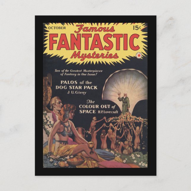 Famous Fantastic Mysteries v03n04 1941-10_Pulp Art Postkarte (Vorderseite)