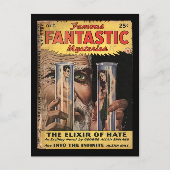 Famous Fantastic Mysteries v04 n06 (1942-10.Munsey Postkarte (Vorderseite)