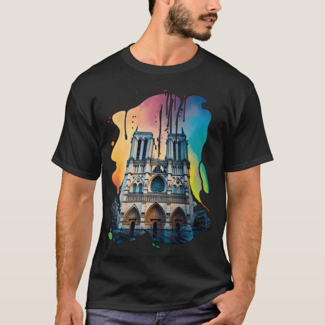 Famous Locations - Notre-Dame T-Shirt (Vorderseite)