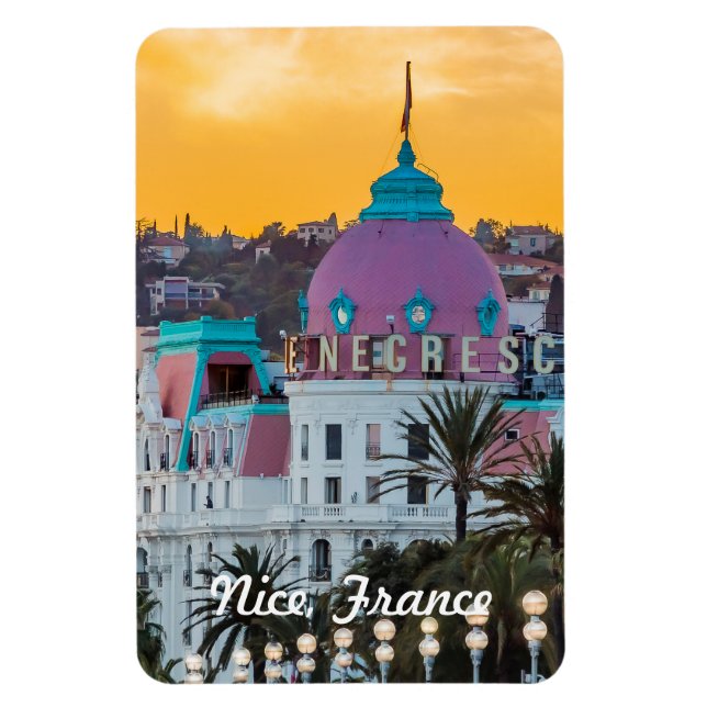 Famous luxury hotel Hotel Negresco in Nice France Magnet (Vertikal)