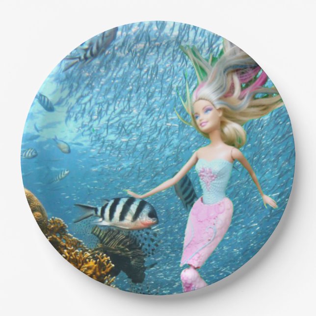 Famous Mermaid Pappteller (Vorderseite)