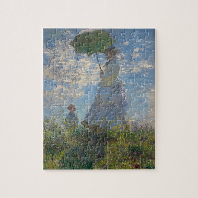 Famous Monet Painting Lady With a Parasol (Vertikal)