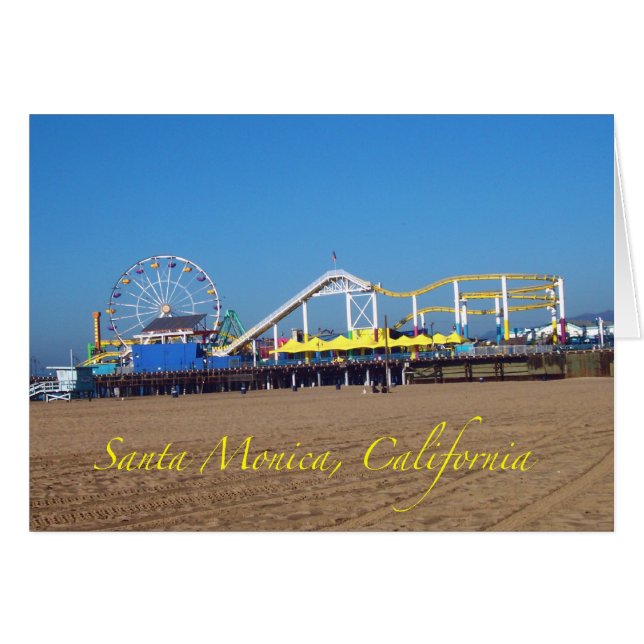 Famous Père Noël Monica, California Pier Ferris Wh (Devant horizontal)
