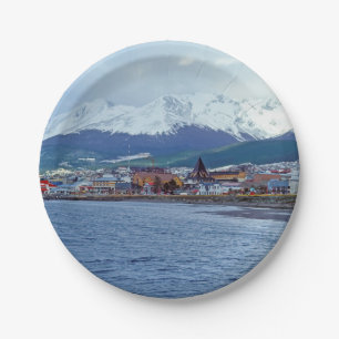 Famous Ushuaia - Tierra del Fuego, Argentinien Pappteller