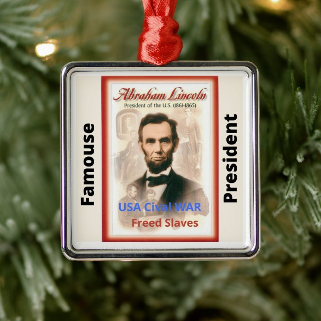 Famouse Président Lincoln Ornement de Noël (Arbre)
