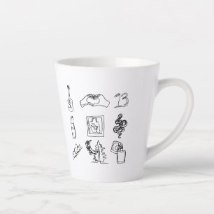 Fan Art Taylor Alben Line Zeichnend Latte Tasse