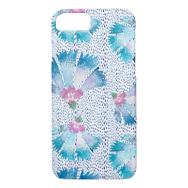 Fan-Blumen-Wurf Case-Mate iPhone Hülle (Rückseite)