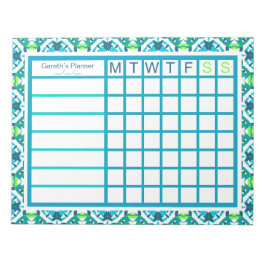 Fan Boy's Men's Weekly Christmas Organizer Planner Notizblock