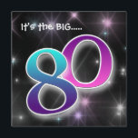 Fan & Colorful 80. Geburtstagsparty Einladung<br><div class="desc">Eine lustige Einladung zum 80. Geburtstag. Das ist ein anpassbares Design. Bitte senden Sie mir eine E-Mail,  wenn Sie Hilfe bei der Anpassung Ihres Designs benötigen.</div>