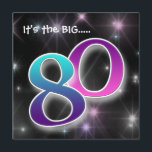 Fan & Colorful 80. Geburtstagsparty Einladung<br><div class="desc">Eine lustige Einladung zum 80. Geburtstag. Das ist ein anpassbares Design. Bitte senden Sie mir eine E-Mail,  wenn Sie Hilfe bei der Anpassung Ihres Designs benötigen.</div>