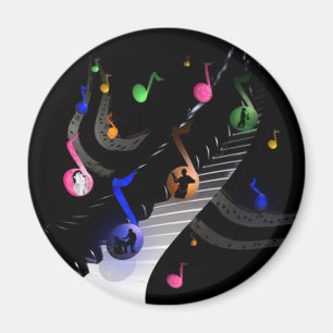 Fan Colorful Musical Magnet für Musikliebhaber