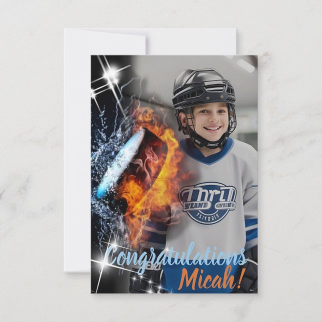 Fan de hockey Sport Fan Celebration ou carte d'app (Devant)