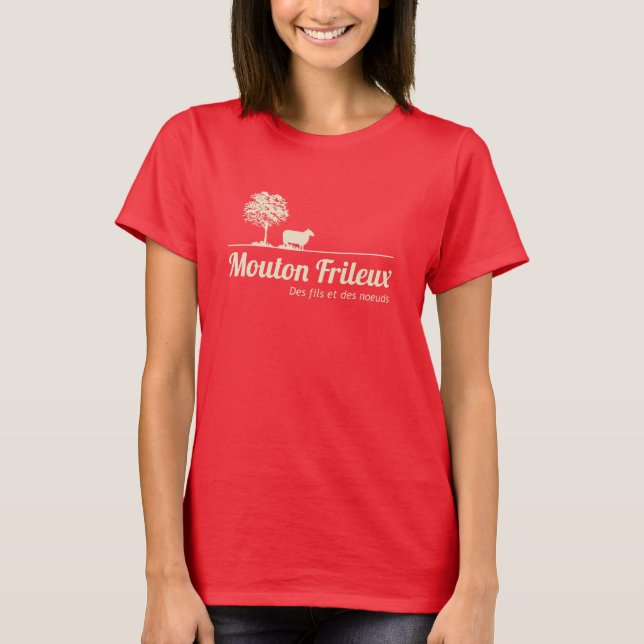 Fan de Mouton Frileux T-shirt foncé (Devant)