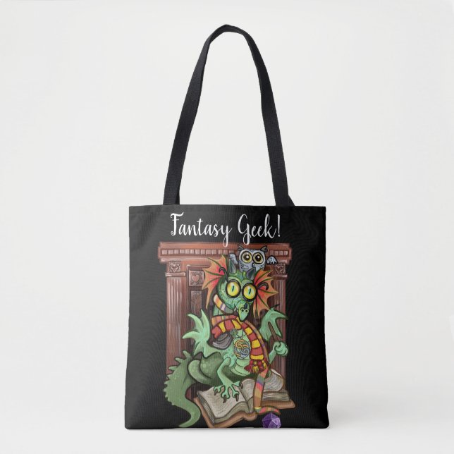 Fan Dragon "Fantasy Geek!" Tasche (Vorderseite)