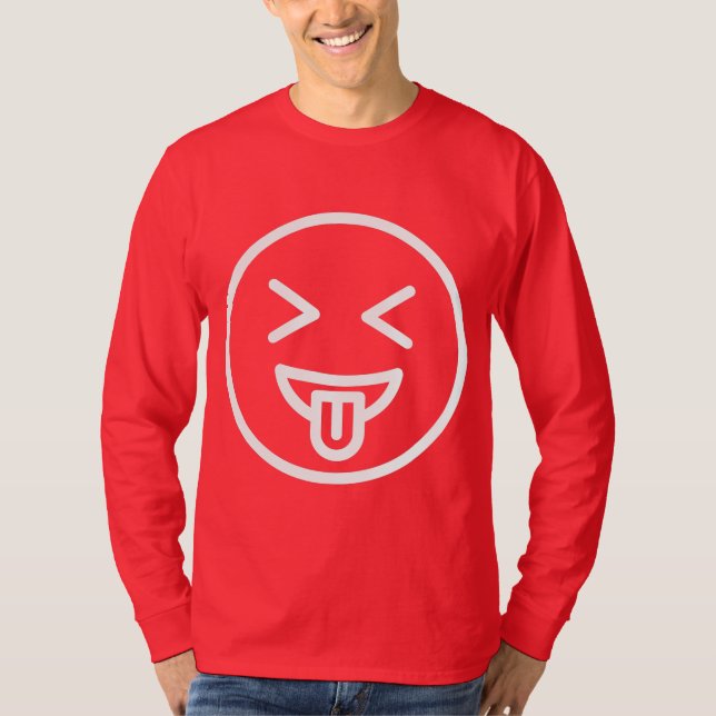 Fan face men rot T-Shirt (Vorderseite)