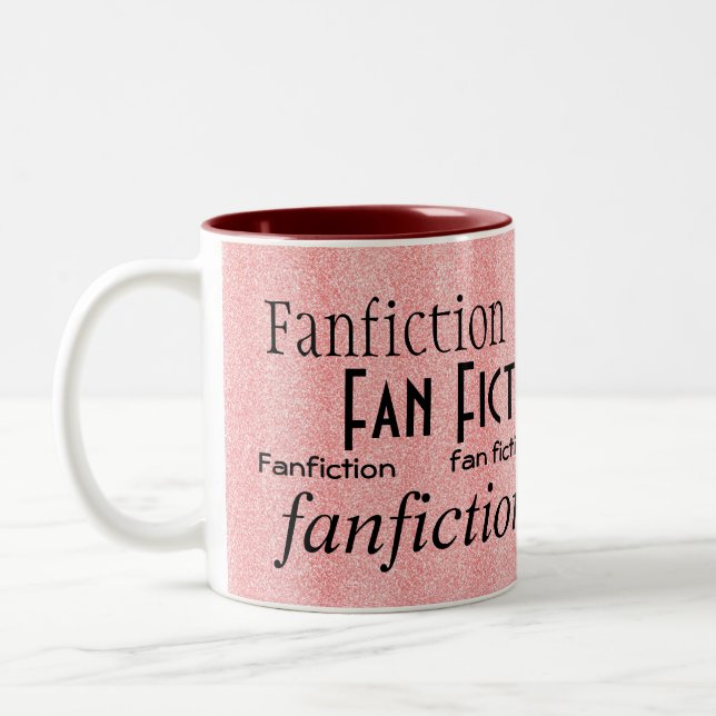 "Fan-Fiktions-Fanatiker " Zweifarbige Tasse (Links)