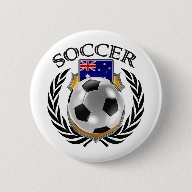 Fan-Gang Australien-Fußball-2016 Button (Vorderseite)