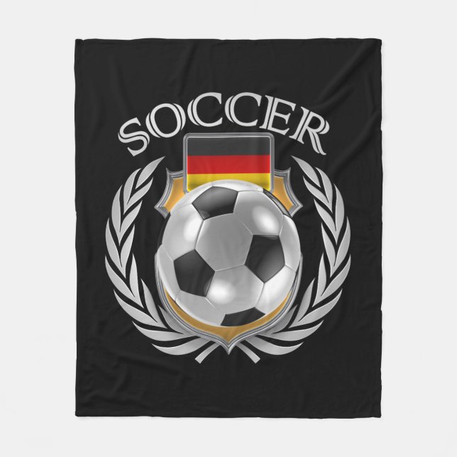 Fan-Gang Deutschland-Fußball-2016 Fleecedecke (Vorderseite)