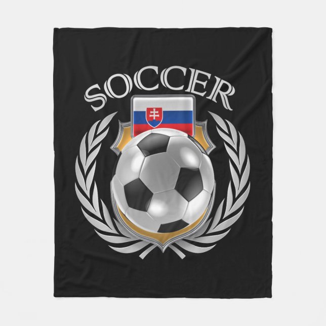Fan-Gang Slowakei-Fußball-2016 Fleecedecke (Vorderseite)