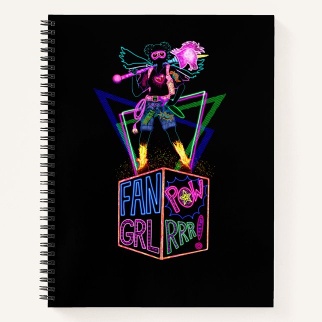 Fan Grl Power Fun Sketch Notizbuch (Vorderseite)