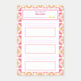 Fan Pink - Neujahrsvorsätze - Tally Post-it Klebezettel