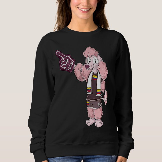 Fan Poodle Ecuador Sweatshirt (Vorderseite)