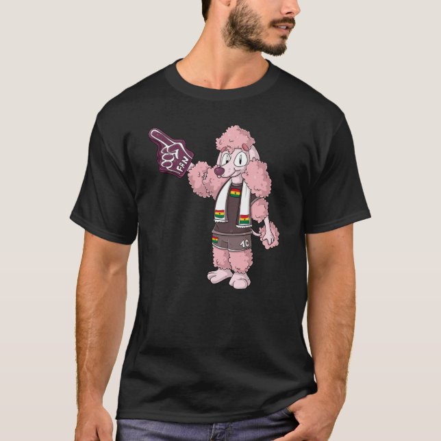 Fan Poodle Ghana T-Shirt (Vorderseite)