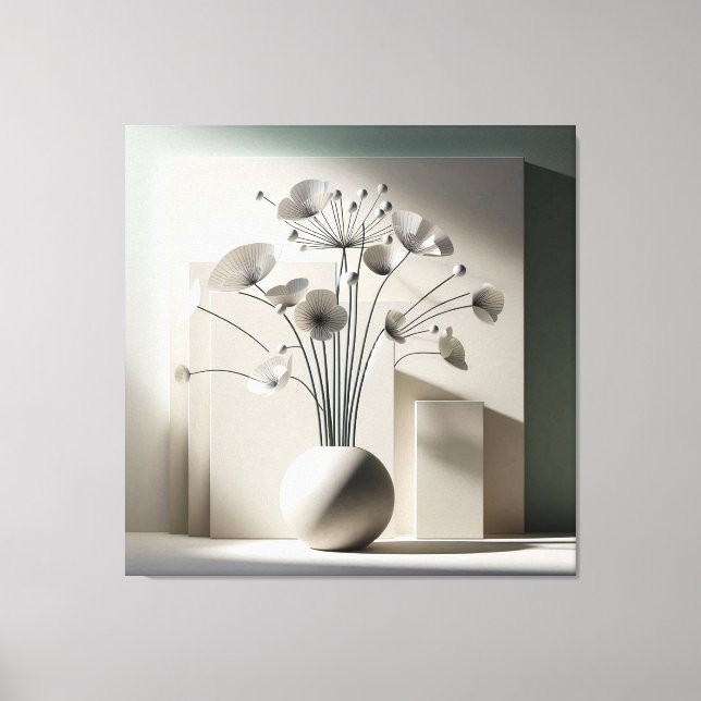 Fan-Shaped Floral Structure Leinwanddruck (Vorderseite)