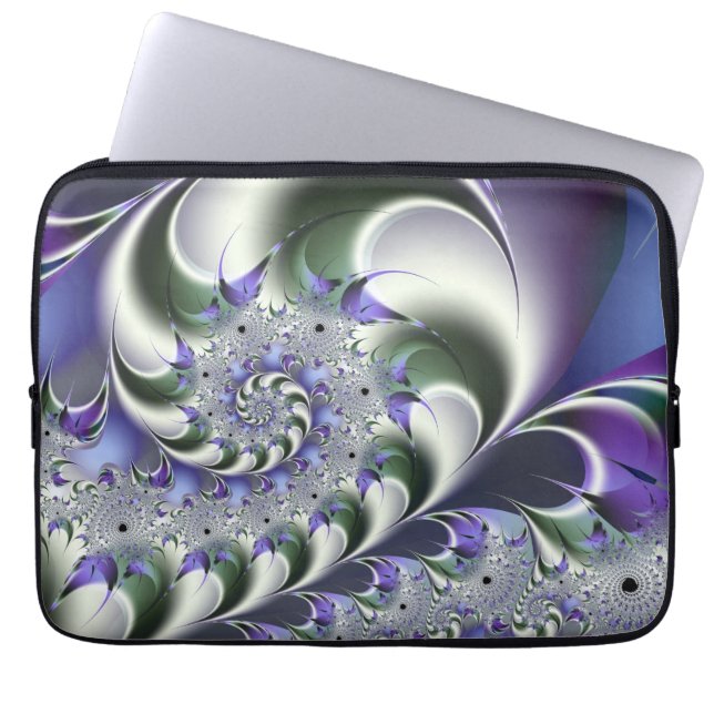 Fan Spiral Niedlich Cool Moderne Abstrakte Kunst Laptopschutzhülle (Vorderseite)