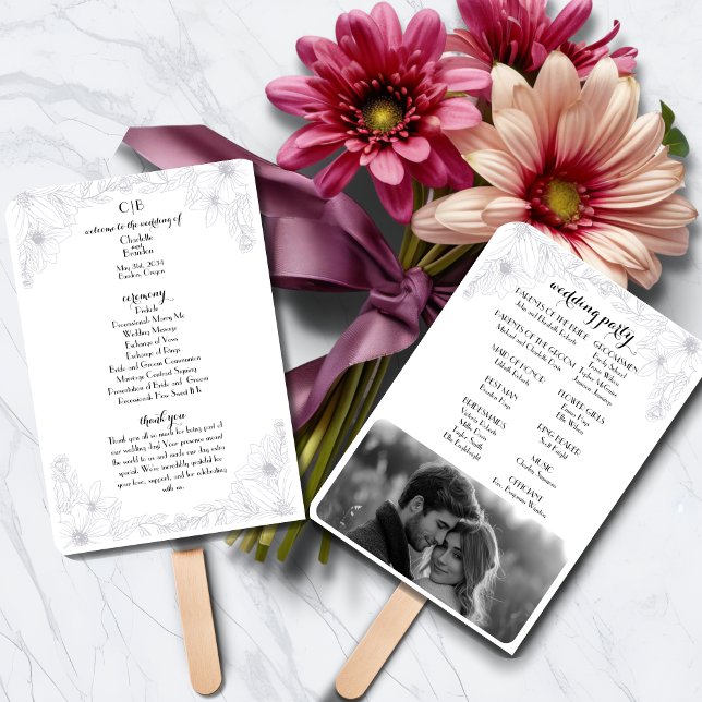 Fan-tastische Hochzeit: Elegantes Kontur Paddel Fächer (Von Creator hochgeladen)