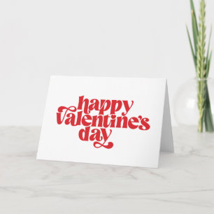 Fan Valentine's Day Typografy Design Card Karte