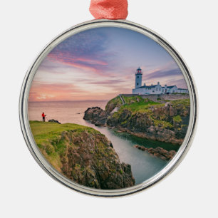 Fanad Hauptleuchtturm Donegal, Irland Ornament Aus Metall