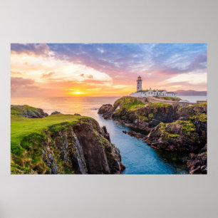 Fanad Head Lighthouse Co.   Donegal Irland Poster