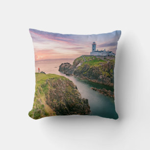 Fanad Head Lighthouse Donegal, Irland Kissen