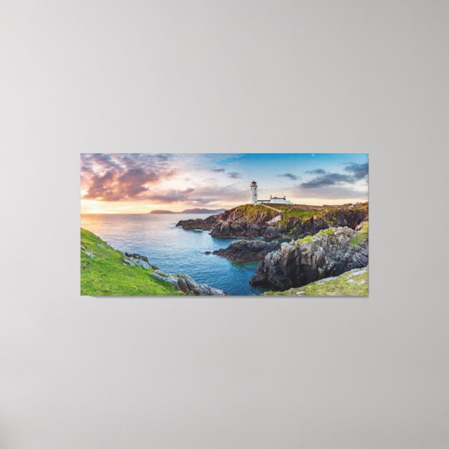 Fanad Head Lighthouse | Donegal, Irland Leinwanddruck (Vorderseite)