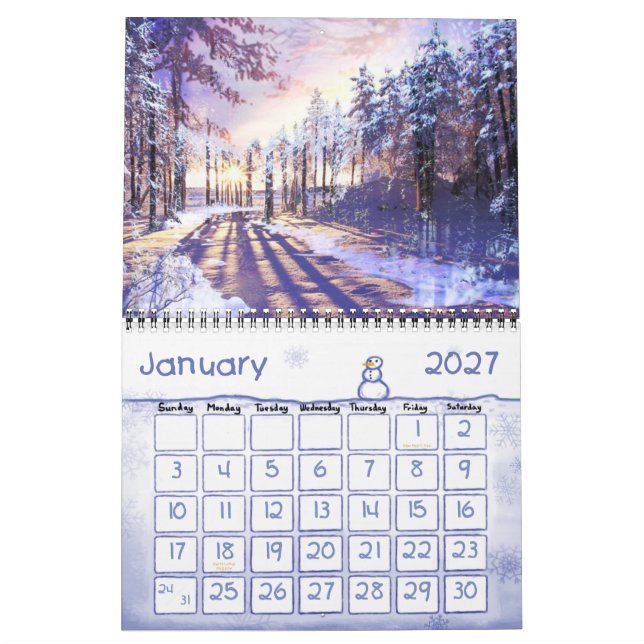 Fanastic Kunst 2015 Kalender durch David A. Baker (Jan 2027)