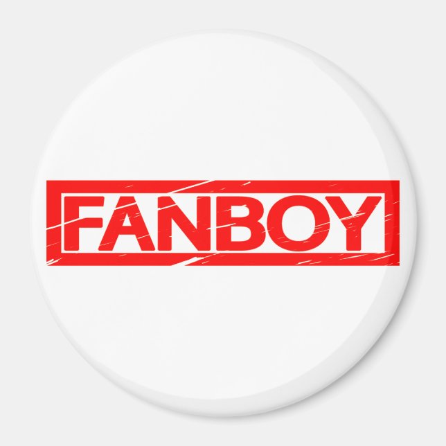 Fanboy-Briefmarke Magnet (Vorne)