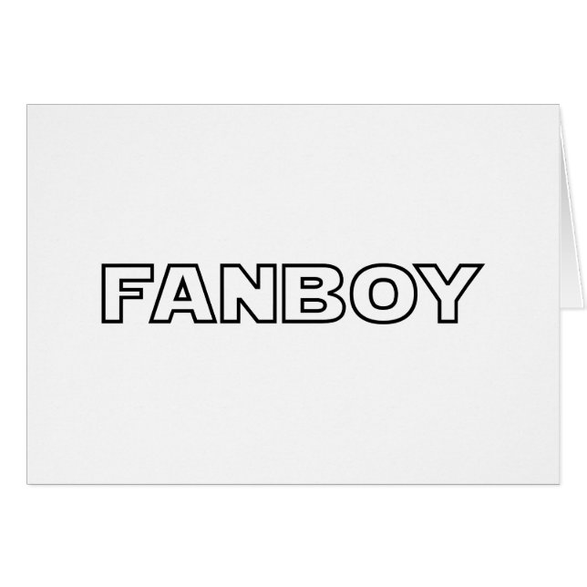 FANBOY CARD (Vorderseite (Horizontal))