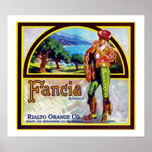 Fancia Orange Poster