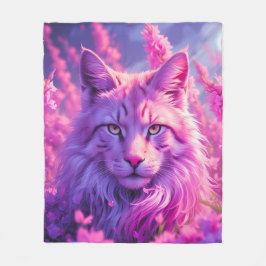 Fanciful Feline Blanket Fleecedecke