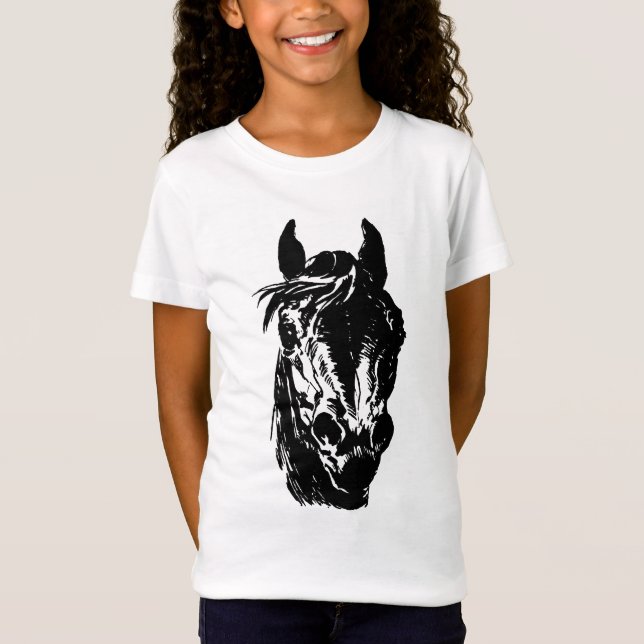 Fanclub-Pferdekopf T-Shirt (Vorderseite)