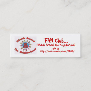 Fanclub-Telefonkarten - besonders angefertigt Telefonnummerkarte