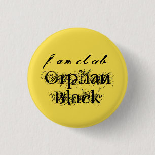 Fanclub Waisen-Schwarzes im extravaganten Button