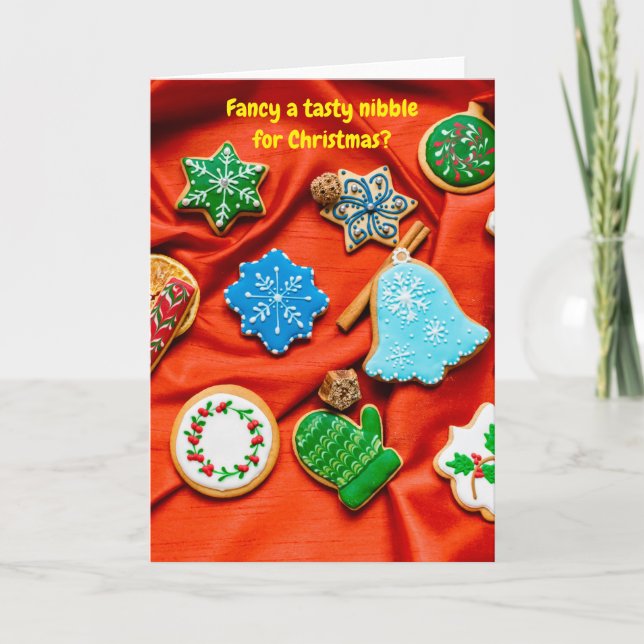 Fancy a tasty nibble for Christmas? Karte (Vorderseite)