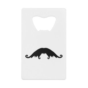 Fancy Black Mustache Carte de crédit Ouverture de 