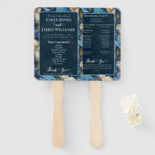 Fancy Blue Calla Lilien Charme Ziel Hochzeit Fächer