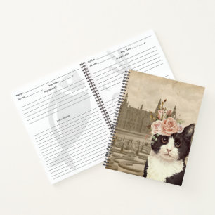 Fancy Cat & The Castle Rezept Notizbuch