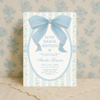Fancy Coquette Sweet 16 Blaue Schleife Geburtstag