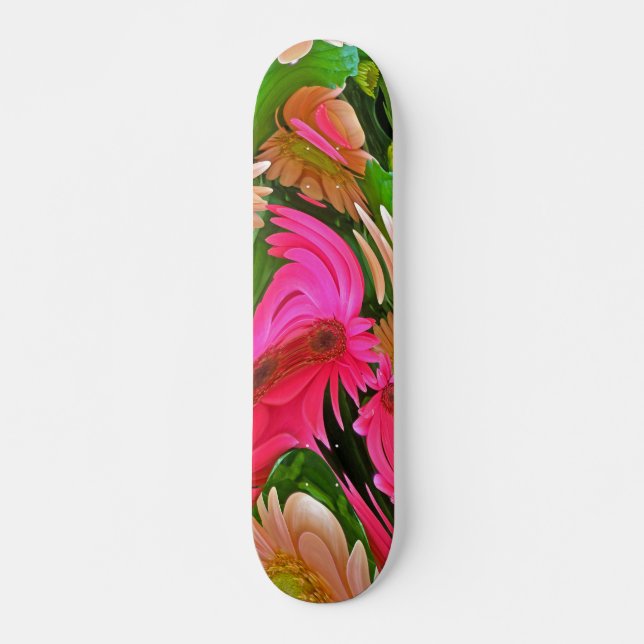 Fancy Daisies Digital Manipulation Skateboard (Vorne)