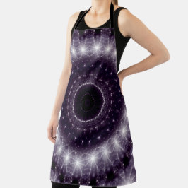 Fancy Delicate Black & White Lace Pattern Schürze